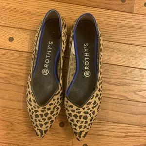Rothy’s Leopard “The Point” Flat
